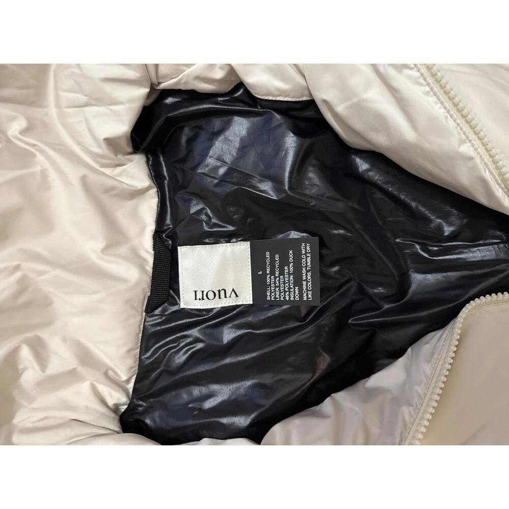 NWT Vuori Womens Duck Down Puffer Jacket Beige Size L - Picture 4 of 6
